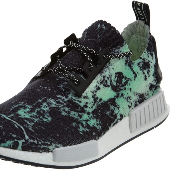 Adidas Originals NMD R1 PK (Prime Knit) Men's Sneakers Green Marble - Picture 11 of 13